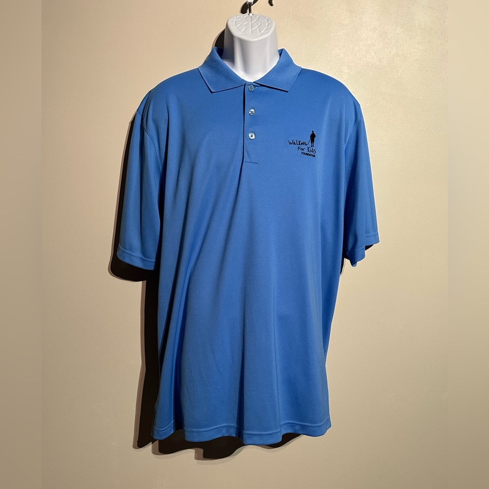 Light blue golf shirt from a Walking for Kids Foundation ProAm tournament.  XL